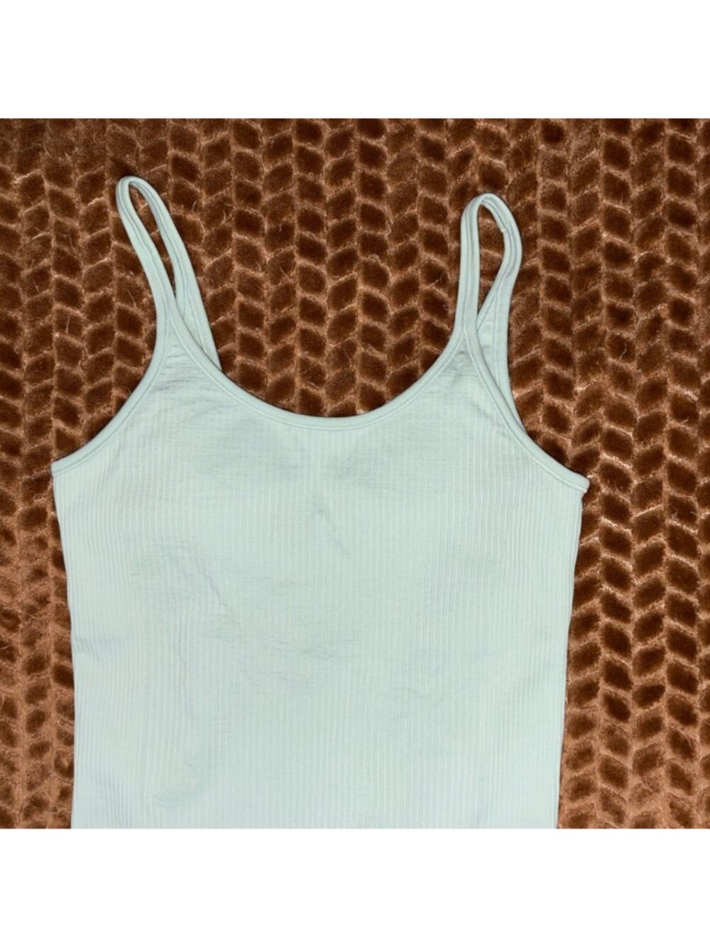 NWOT New Lululemon Ebb To Street Yoga Bodysuit Light Support Delicate Mint 6 B/C - Picture 3 of 8